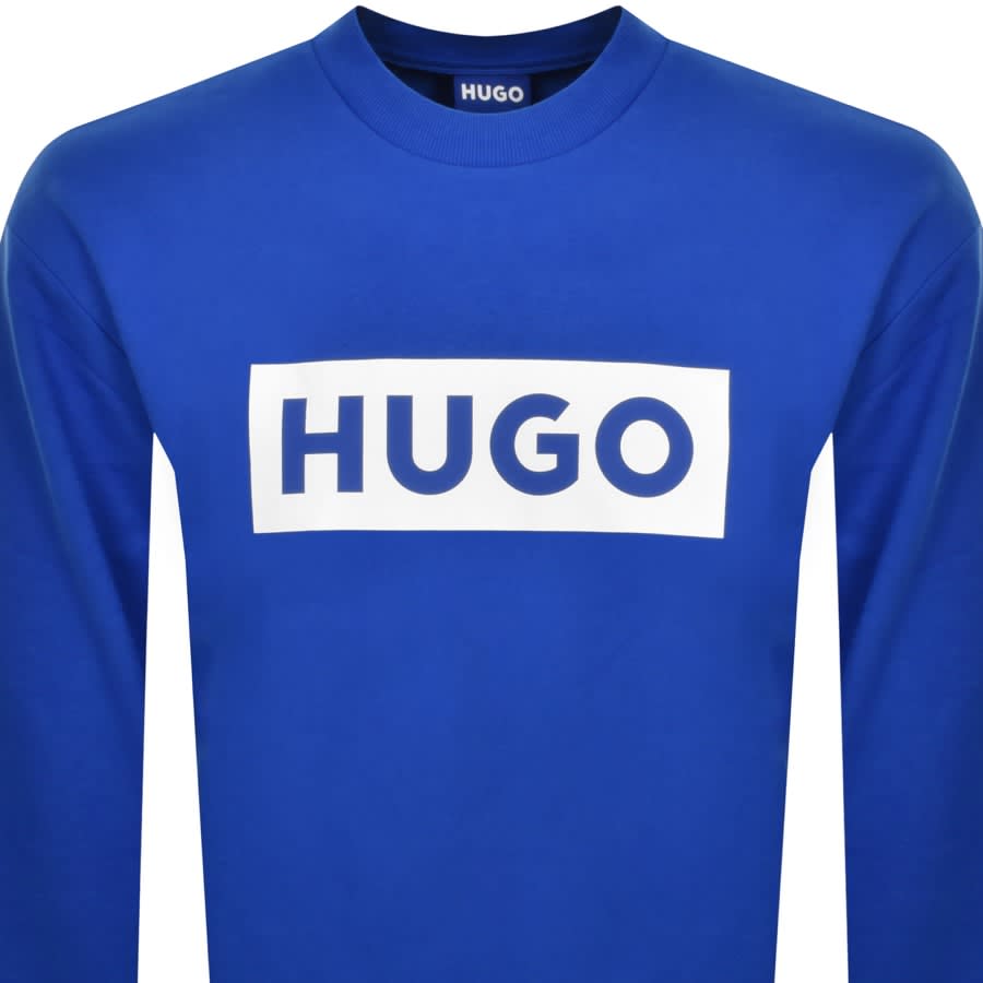 Hugo boss sweatshirt navy blue sale